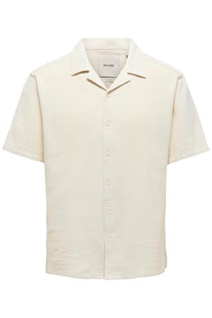 regular casual overhemd ecru