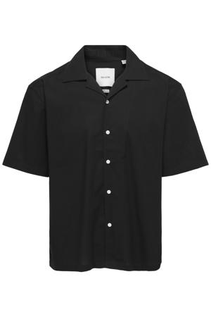 regular casual overhemd zwart