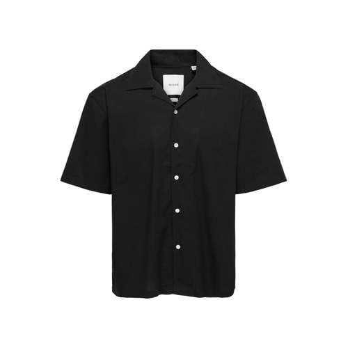 ONLY & SONS regular casual overhemd zwart afbeelding