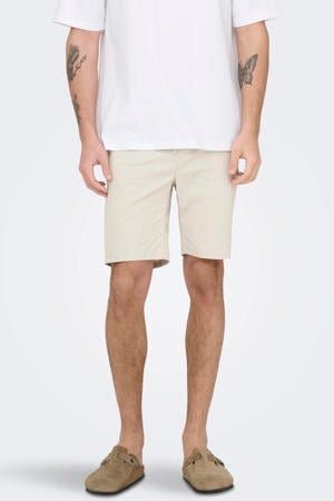 ONSREID slim casual short ecru
