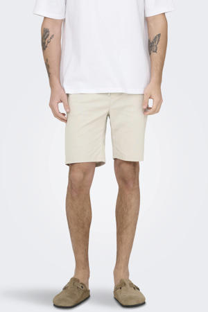 ONSREID slim casual short ecru