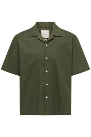 regular casual overhemd groen