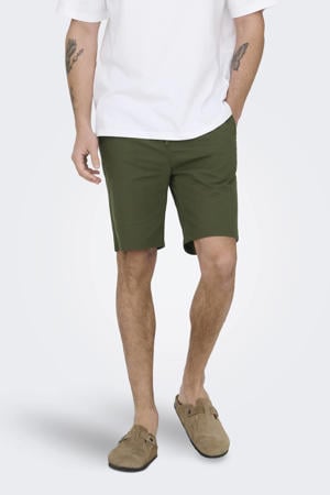 ONSREID slim casual short groen