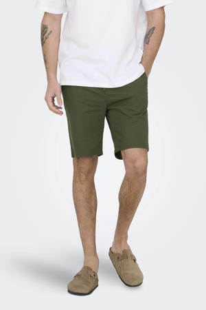 ONSREID slim casual short groen