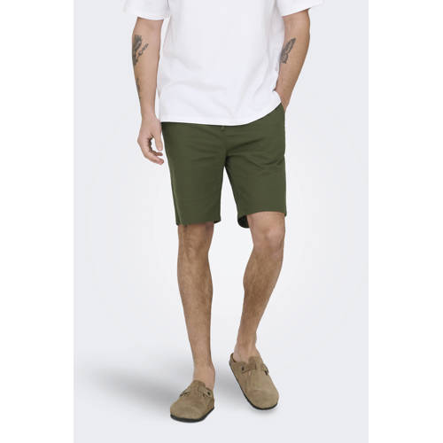 ONLY & SONS ONSREID slim casual short groen afbeelding