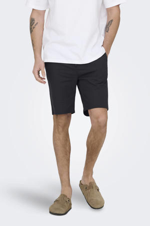 ONSREID slim casual short zwart