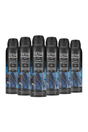 Nordic Wellness Deodorant & Bodyspray - 6 x 150 ml