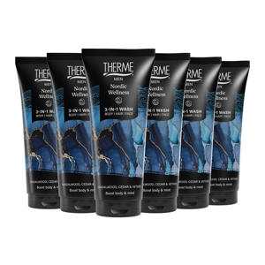 Nordic Wellness 3-in-1 Wash - 6 x 200 ml