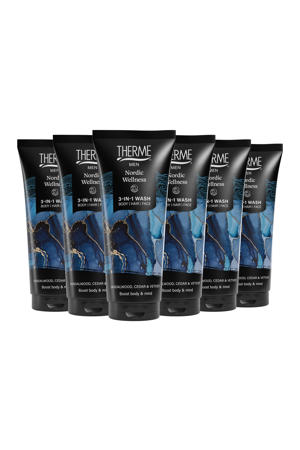 Nordic Wellness 3-in-1 Wash - 6 x 200 ml