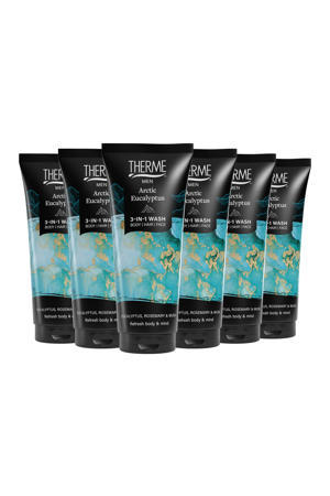 Arctic Eucalyptus 3-in-1 Wash - 6 x 200 ml