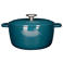 Cosy & Trendy Braadpan met deksel Fontestic Gietijzer Green Heron Ø 24 cm / 4.6 Liter - geëmailleerde anti-aanbaklaag