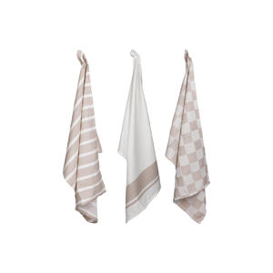 Theedoeken Stoff Sand 50 x 70 cm - 3 Stuks