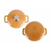 thumbnail: Cosy & Trendy Braadpan met deksel Fontestic Gietijzer Amber Gold Ø 20 cm / 2.7 Liter - geëmailleerde anti-aanbaklaag