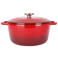 Cosy & Trendy Braadpan met deksel Fontestic Gietijzer Traditional Red Ø 24 cm / 4.6 Liter - geëmailleerde anti-aanbaklaag