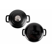 thumbnail: Cosy & Trendy Braadpan met deksel Fontestic Gietijzer Black Ø 20 cm / 2.7 Liter - geëmailleerde anti-aanbaklaag