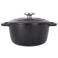 Cosy & Trendy Braadpan met deksel Fontestic Gietijzer Black Ø 20 cm / 2.7 Liter - geëmailleerde anti-aanbaklaag