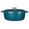 Cosy & Trendy Braadpan met deksel Fontestic Gietijzer Green Heron Ovaal - 31 x 24 cm / 6 Liter - geëmailleerde anti-aanbaklaag