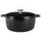 Cosy & Trendy Braadpan met deksel Fontestic Gietijzer Black Ø 24 cm / 4.6 Liter - geëmailleerde anti-aanbaklaag