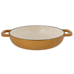 Grillpan Fontestic Gietijzer Amber Gold Ø 28 cm - geschikt voor alle warmtebronnen - geëmailleerde anti-aanbaklaag