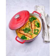 thumbnail: Cosy & Trendy Braadpan met deksel Fontestic Gietijzer Traditional Red Ovaal - 31 x 24 cm / 6 Liter - geëmailleerde anti-aanbaklaag
