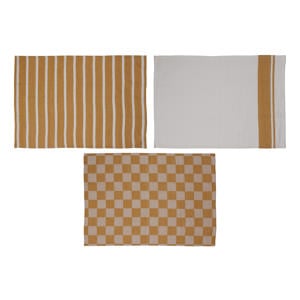 Theedoeken Stoff Amber Gold 50 x 70 cm - 3 Stuks