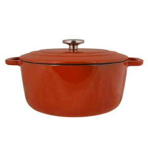 Braadpan met deksel Fontestic Gietijzer Roest Ø 20 cm / 2.7 Liter - geëmailleerde anti-aanbaklaag