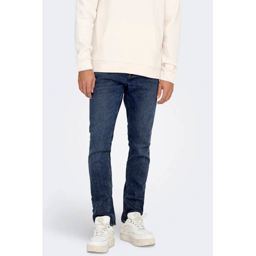 ONLY & SONS ONSLOOM slim fit jeans dark blue denim afbeelding