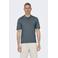 ONLY & SONS regular polo fijn gebreid grijsblauw