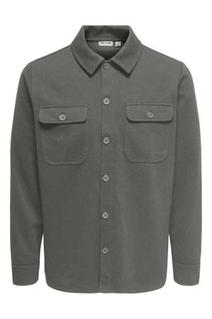 overshirt grijsgroen