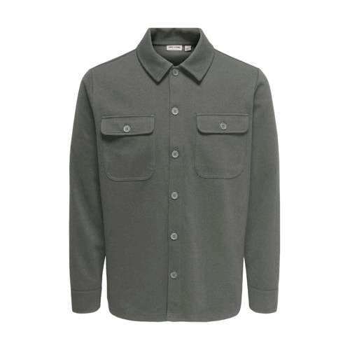 ONLY & SONS overshirt grijsgroen afbeelding