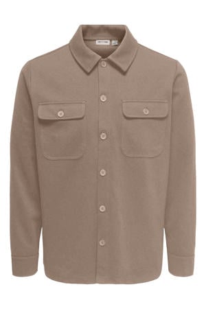 overshirt lichtbruin