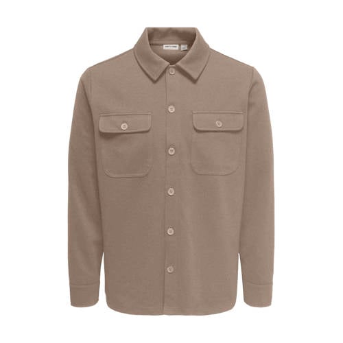 ONLY & SONS overshirt lichtbruin afbeelding