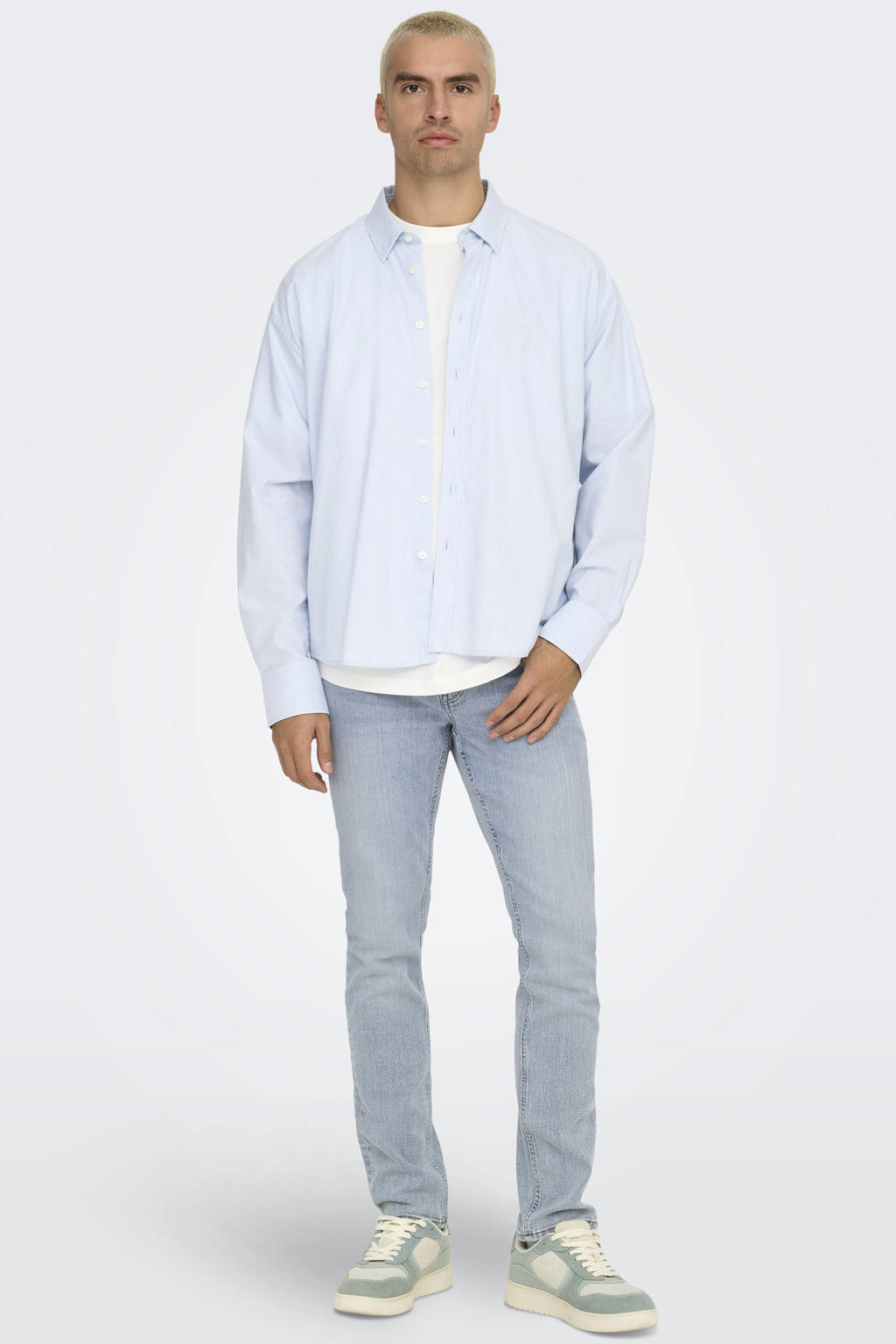 ONLY & SONS ONSLOOM slim fit jeans Light Blue Denim