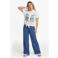 CS the Label high waist broek blauw
