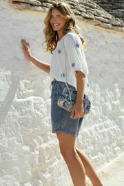 thumbnail: CS the Label regular waist denim short medium blue denim