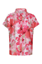 thumbnail: CS the Label gebloemde blouse koraalrood