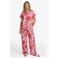 CS the Label gebloemde blouse koraalrood
