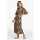 CS the Label blousejurk met panterprint bruin