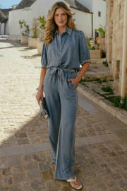 thumbnail: CS the Label regular waist broek medium blue denim