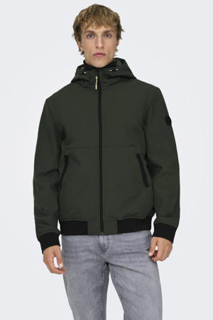 softshell jas donkergroen