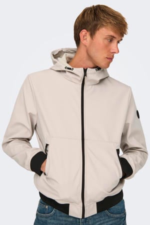 softshell jas beige