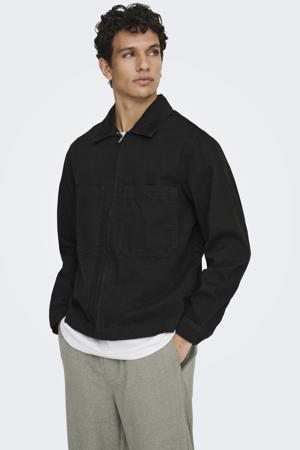 denim spijkerjas black denim