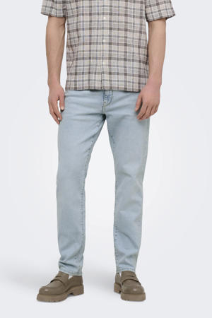 ONSWEFT regular fit jeans light blue bleached denim
