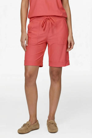 regular waist casual short koraalrood