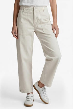 Saara high waist barrel jeans zand