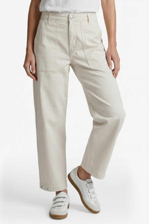 Saara high waist barrel jeans zand