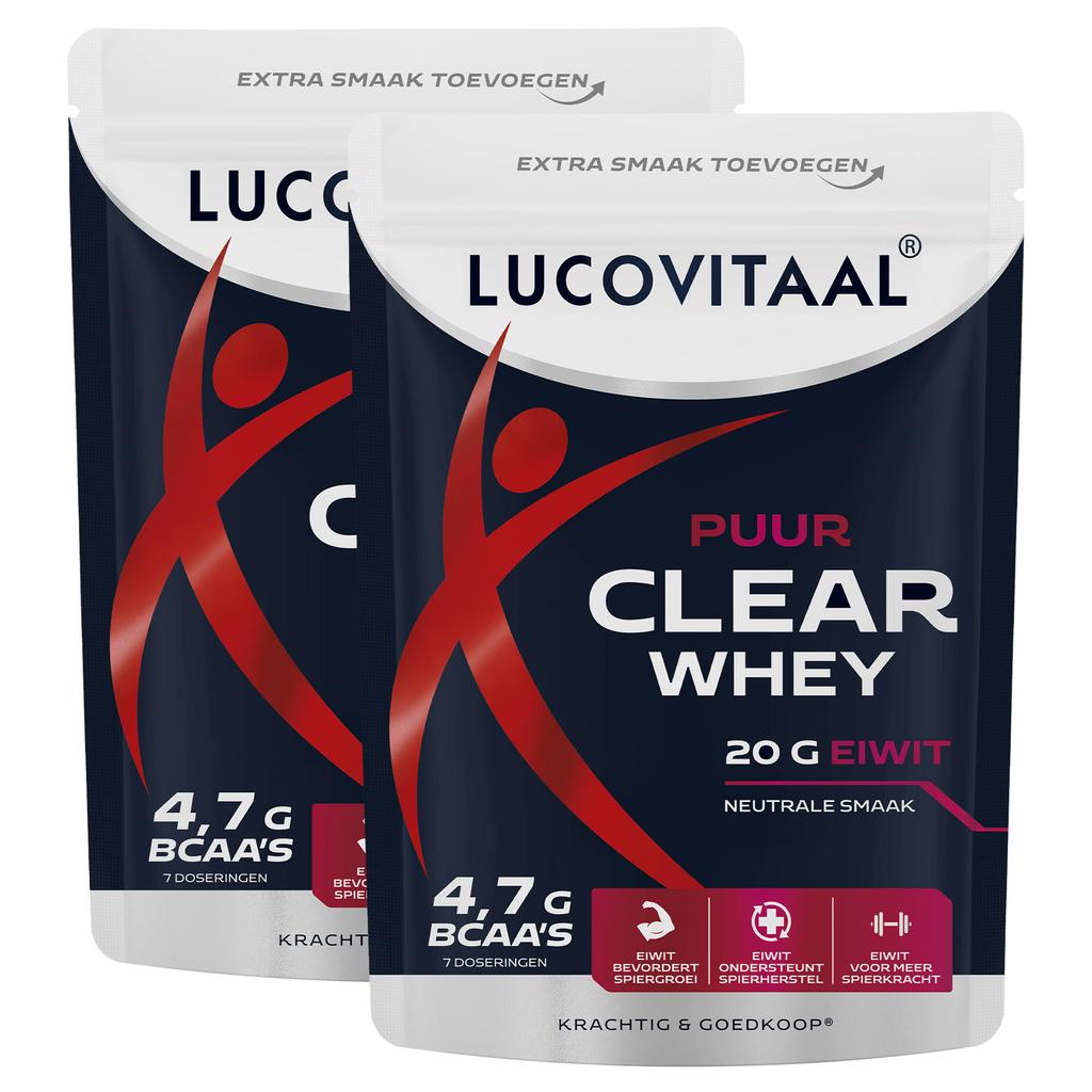 Lucovitaal duopack Clear Whey poeder puur