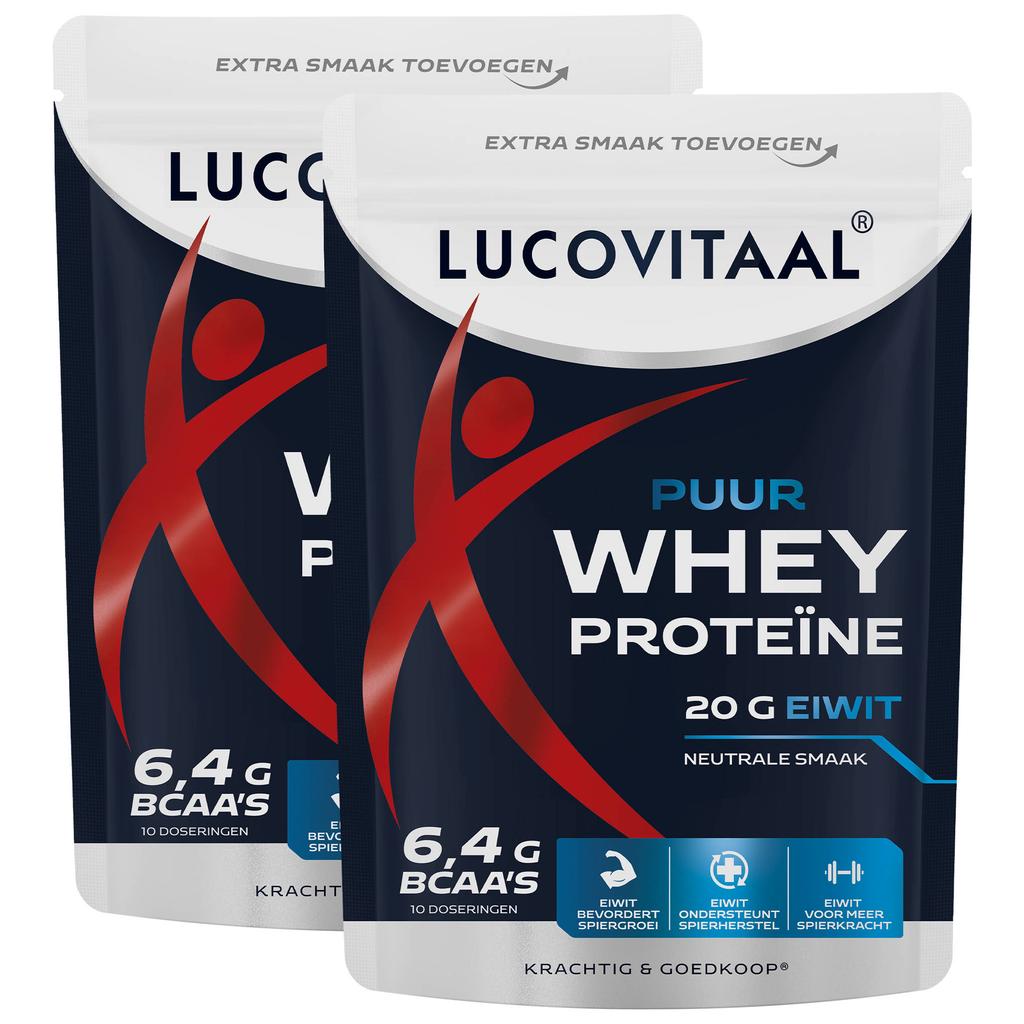 Lucovitaal duopack Whey Proteïne poeder puur