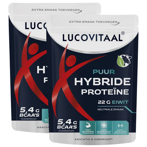 Lucovitaal duopack Hybride Proteïne poeder puur afbeelding