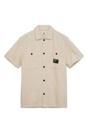 corduroy regular casual overhemd beige